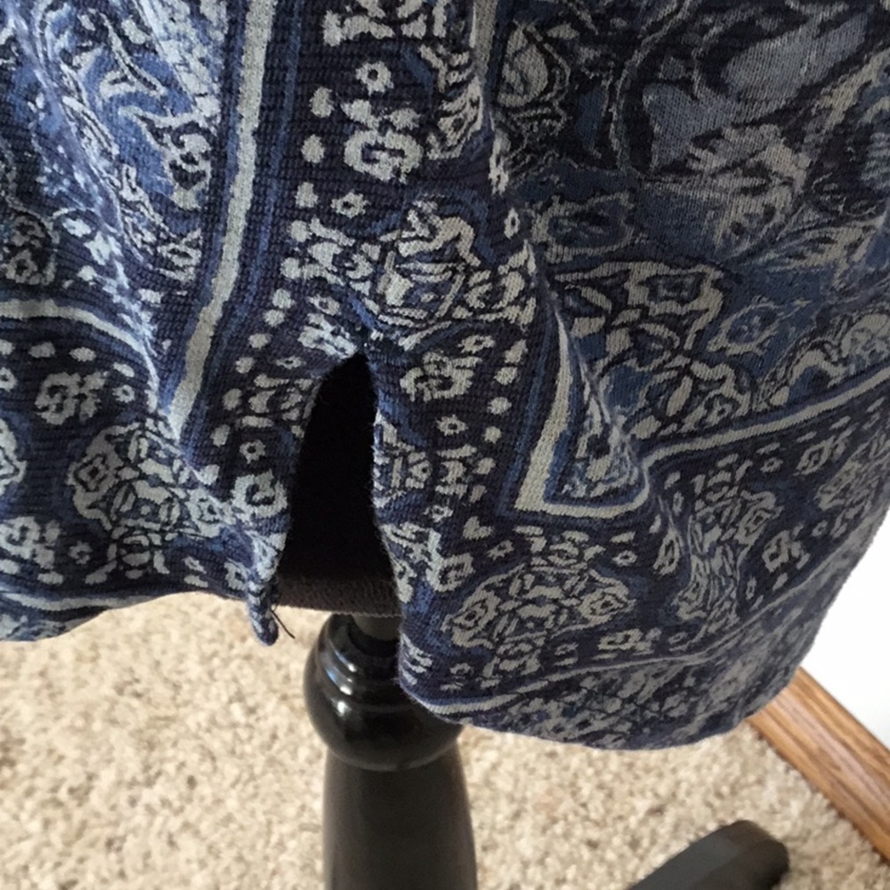 Lucky brand top/shirt/blouse. Women size SP. shades of blue NWT - Picture 6 of 10